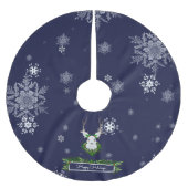 トナカイ ブラッシュドポリエステルツリースカート (正面)