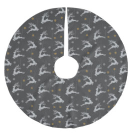 トナカイ ブラッシュドポリエステルツリースカート