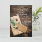 トナカイ&プレゼントホリデーパーティー2 招待状 (スタンド正面)