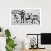 トナカイ・ヘルド・アラスカ1909 ポスター (ホームオフィス)