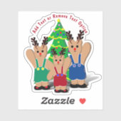 トナカイ・ベア・ファミリー・クリスマス シール (シート)