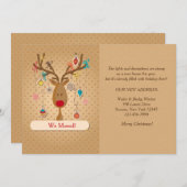 トナカイ・ホリデー・ムービング・アナウンス シーズンカード (正面/裏面)