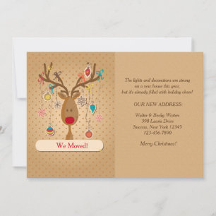 トナカイ・ホリデー・ムービング・アナウンス シーズンカード