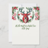 「トナカイ&ボーブル」クリスマスカード ノートカード (裏面)