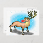 トナカイ ポストカード (正面/裏面)