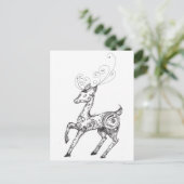 トナカイ ポストカード (スタンド正面)