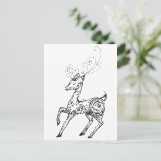 トナカイ ポストカード (スタンド正面)