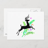 トナカイ ポストカード (正面/裏面)