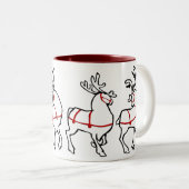 トナカイ・マグコーヒーカップフェスティバルクリスマスカップDec ツートーンマグカップ (正面右)
