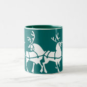 トナカイ・マグコーヒーカップフェスティバルクリスマスカップDec ツートーンマグカップ (中央)