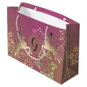 トナカイ&マジカルスノーフレーク抱き枕 ラージペーパーバッグ (裏面アングル)