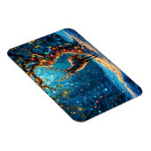 トナカイ・メリークリスマス・ホリデー・ライト マグネット (右側)