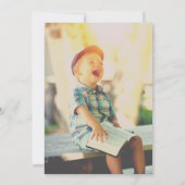 トナカイ（ユダヤ教）メノラーハヌッカクリスマスフォトカード カード (裏面)