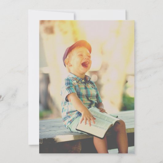 トナカイ（ユダヤ教）メノラーハヌッカクリスマスフォトカード カード (裏面)