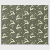 トナカイ ラッピングペーパー (フラット)