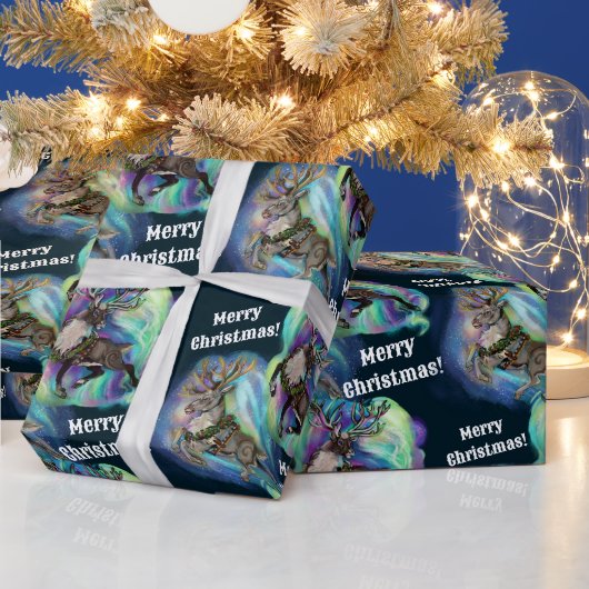 トナカイ ラッピングペーパー (クリスマス)
