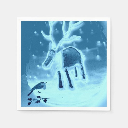 トナカイ・ロビン スタンダードカクテルナプキン (正面)