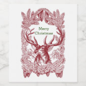 トナカイ ワインラベル (シングルラベル)