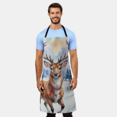 トナカイ・ワンダーランド:ホリディブリス エプロン (着用した状態)