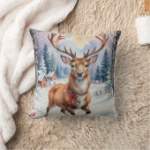 トナカイ・ワンダーランド：ホリディブリス クッション (ブランケット)