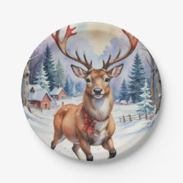 トナカイ・ワンダーランド：ホリディブリス ペーパープレート