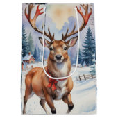 トナカイ・ワンダーランド：ホリディブリス ミディアムペーパーバッグ (裏面)