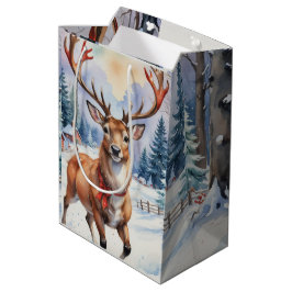 トナカイ・ワンダーランド：ホリディブリス ミディアムペーパーバッグ