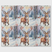 トナカイ・ワンダーランド：ホリディブリス ラッピングペーパー (フラット)