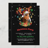 トナカイ 招待状 (正面/裏面)