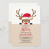 トナカイ 招待状 (正面/裏面)