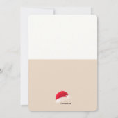 トナカイ 招待状 (裏面)