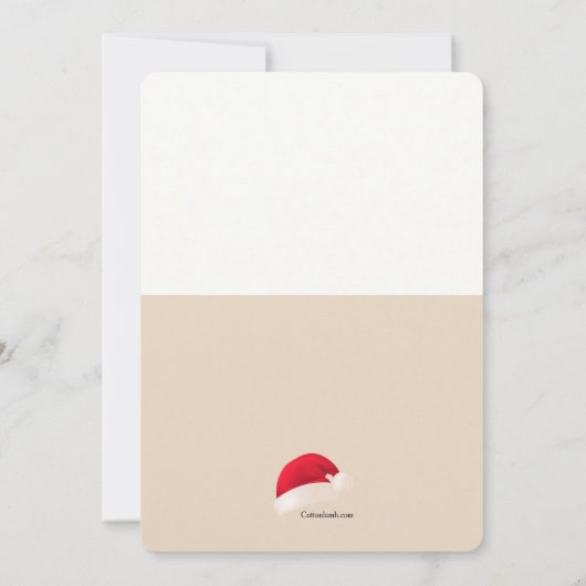 トナカイ 招待状 (裏面)