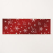 トナカイ，星，星，スノーフレーク，クリスマス ヨガマット (正面(横))