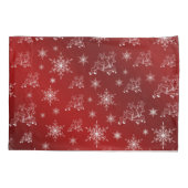 トナカイ,星,星,スノーフレーク,クリスマス 枕カバー (裏面)