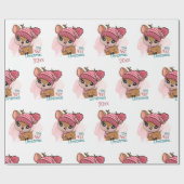 トナカイ、私の初めてのクリスマス ラッピングペーパー (フラット)