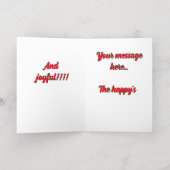 トナカイ 箔シーズンカード (内側レイダウン)