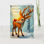 トナカイ 箔シーズンカード (正面)