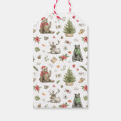 トナカイ（花） | Merry Christmas Giftラベル ギフトタグ (裏面)