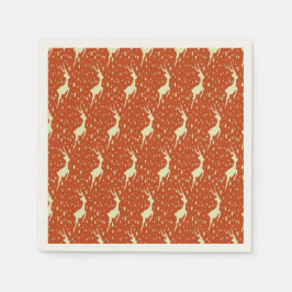 トナカイ（茶色） スタンダードカクテルナプキン