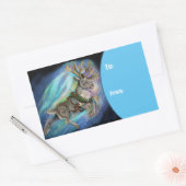 トナカイ 長方形シール (封筒)