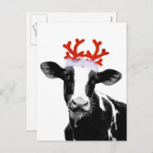 トナカイ〔雄ジカの〕枝角 シーズンポストカード (正面/裏面)