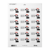 トナカイ〔雄ジカの〕枝角 ラベル (フルシート)