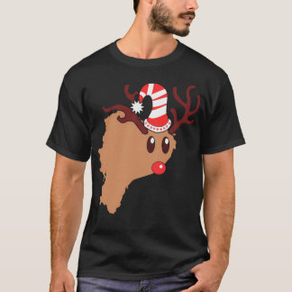 トナカイ〔雄ジカの〕枝角 Tシャツ