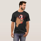トナカイ〔雄ジカの〕枝角 Tシャツ (正面フル)