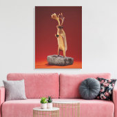 トナカイ、Cape Dorsetから キャンバスプリント (インサイチュ (リビング))