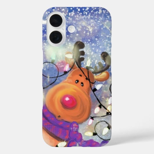 トナカイChristmas iPhoneまたはサムスンケース Case-Mate iPhoneケース (裏面)