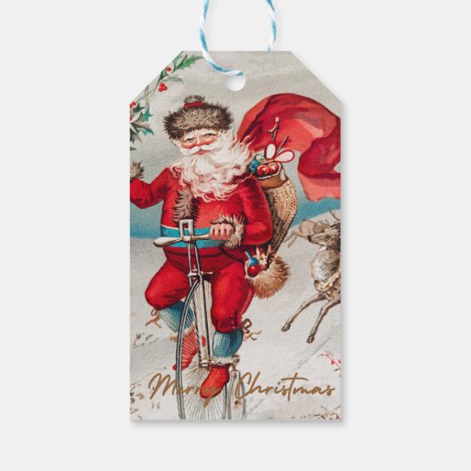 トナカイGiとペニーの農場でサンタクロース ギフトタグ (裏面)