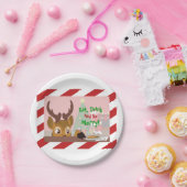 トナカイLove Cookie ペーパープレート (パーティー)
