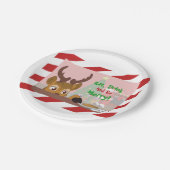 トナカイLove Cookie ペーパープレート (アングル)