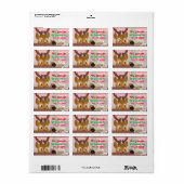 トナカイLove Cookie ラベル (フルシート)